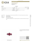 PT900 3.08 CT Thailand Ruby Three Stone Ring