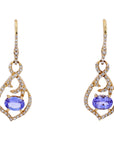 14K EFFY YG 1.71 CTW Tanzanite Earrings