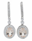 14K EFFY WG 2.10 CTW Morganite Earrings