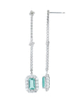 PT900 1.557 CT Colombian Emerald Earrings