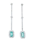 PT900 1.557 CT Colombian Emerald Earrings