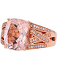 14K RG EFFY Morganite Ring