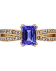 14K EFFY YG 1.14 CT Tanzanite Ring