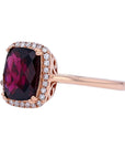 14K RG EFFY Rhodolite Ring