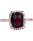 14K RG EFFY Rhodolite Ring