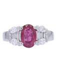 PT900 2.08 CT Burma Ruby Ring