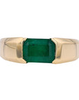 14K EFFY YG Emerald Tension Set Ring