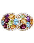 14K EFFY YG 2.75 CTW Multicolor Stone Cluster Ring