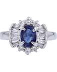 PT900 Oval Sapphire Ring