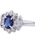 PT900 Oval Sapphire Ring