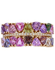 14K EFFY YG 5.90 CTW Multi Sapphire Ring