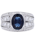 PT900 3.42 CT Thailand Sapphire Ring