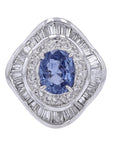 PT900 2.31 CT No Heat Ceylon Sapphire Ring