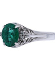 14K WG 1.54 CT Emerald Ring