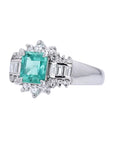 PT850 1.15 CT Emerald Center Ring