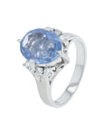 PT900  3.78 CT No Heat Ceylon Sapphire Ring