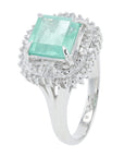 PT900 1.53 CT Colombian Emerald Ring