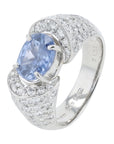 PT900 2.22 CT Sri Lanka No Heat Sapphire Ring