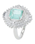 PT900 1.60 CT Colombian Emerald Ring