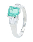 PT900 .96 CT Colombian Emerald Ring