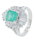 PT900 1.23 CT Emerald Ring