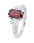 PT900 1.93 CT Burma Ruby Ring