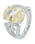 PT900 9.63 CT Yellow Ceylon Sapphire Ring