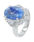 PT900 6.41 CT Sri Lanka Sapphire Ring