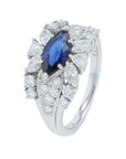 PT900 .99 Thai Land Sapphire Ring