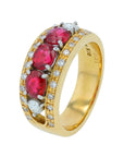 PT900/18K YG 1.78 Pigeon Blood Red Burma Ruby Ring