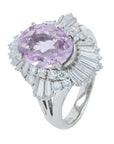 PT900 3.88 CT Pink Sapphire Ballerina Ring