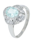 PT900 1.03 CT Paraiba Tourmaline Ring