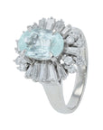 PT900 1.98 CT Paraiba Center Ring