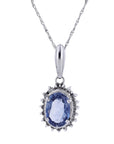 Platinum Madagascar Sapphire Pendant