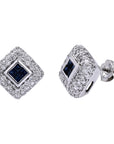 14K WG EFFY Diamond & Sapphire Studs