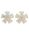 14K 1.50 CTW Lab Grown Diamond Flower Studs