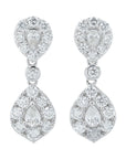 14K 2.50 CT Lab Grown Diamond Dangle Earrings