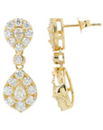 14K 2.50 CT Lab Grown Diamond Dangle Earrings