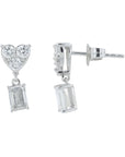 14K 1.25 CT Lab Grown Diamond Dangle Earrings