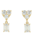 14K 1.25 CT Lab Grown Diamond Dangle Earrings