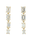 14K 2 CT Lab Grown Diamond Dangle Earrings