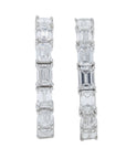 14K 2 CT Lab Grown Diamond Hoops