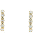 14K 2 CT Lab Grown Diamond Hoops