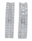 10K 3 CT Lab Grown Diamond Hoops