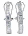 14K 1 CT Lab Grown Diamond Hoops