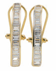 14K 1 CT Lab Grown Diamond Hoops