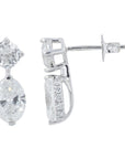 10K WG 2.29 CT Lab Grown Diamond Earrings