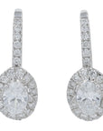 10K WG 1.02 CT Lab Grown Diamond Dangle Earrings