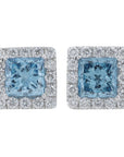 14K WG 1.32 CT Lab Grown Diamond Halo Studs