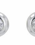 14K WG EFFY 0.39 CT Bezel Set Diamond Studs